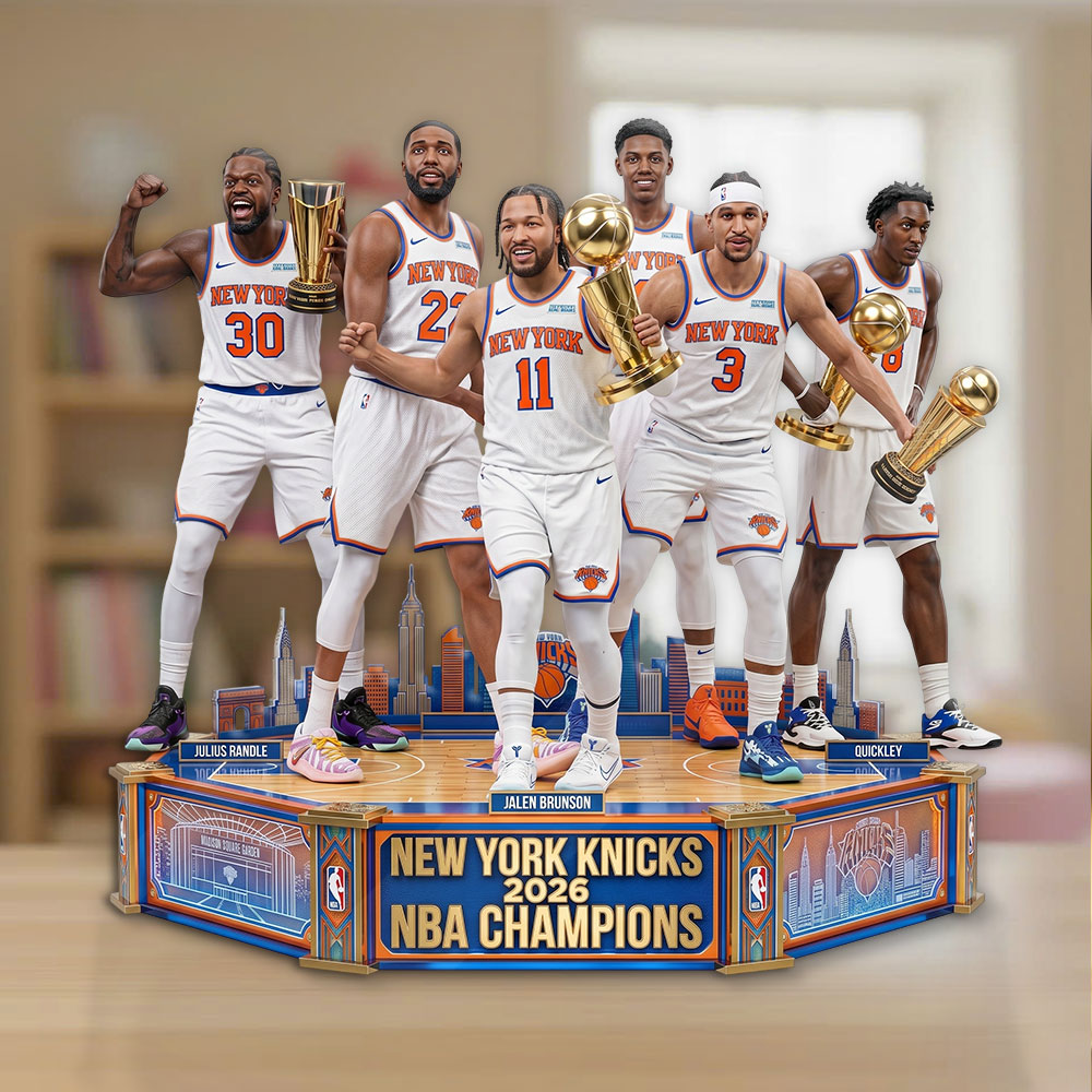 New York Knicks NBA Champions 2026 Custom Shape Acrylic Plaque – TMTHU6990