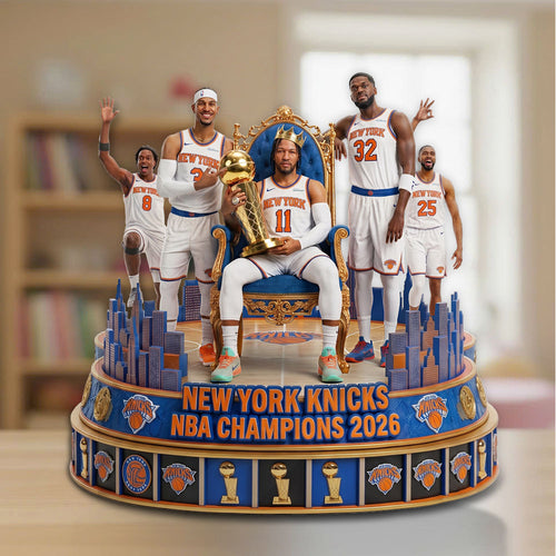 New York Knicks NBA Champions 2026 Custom Shape Acrylic Plaque – TMTHU6848