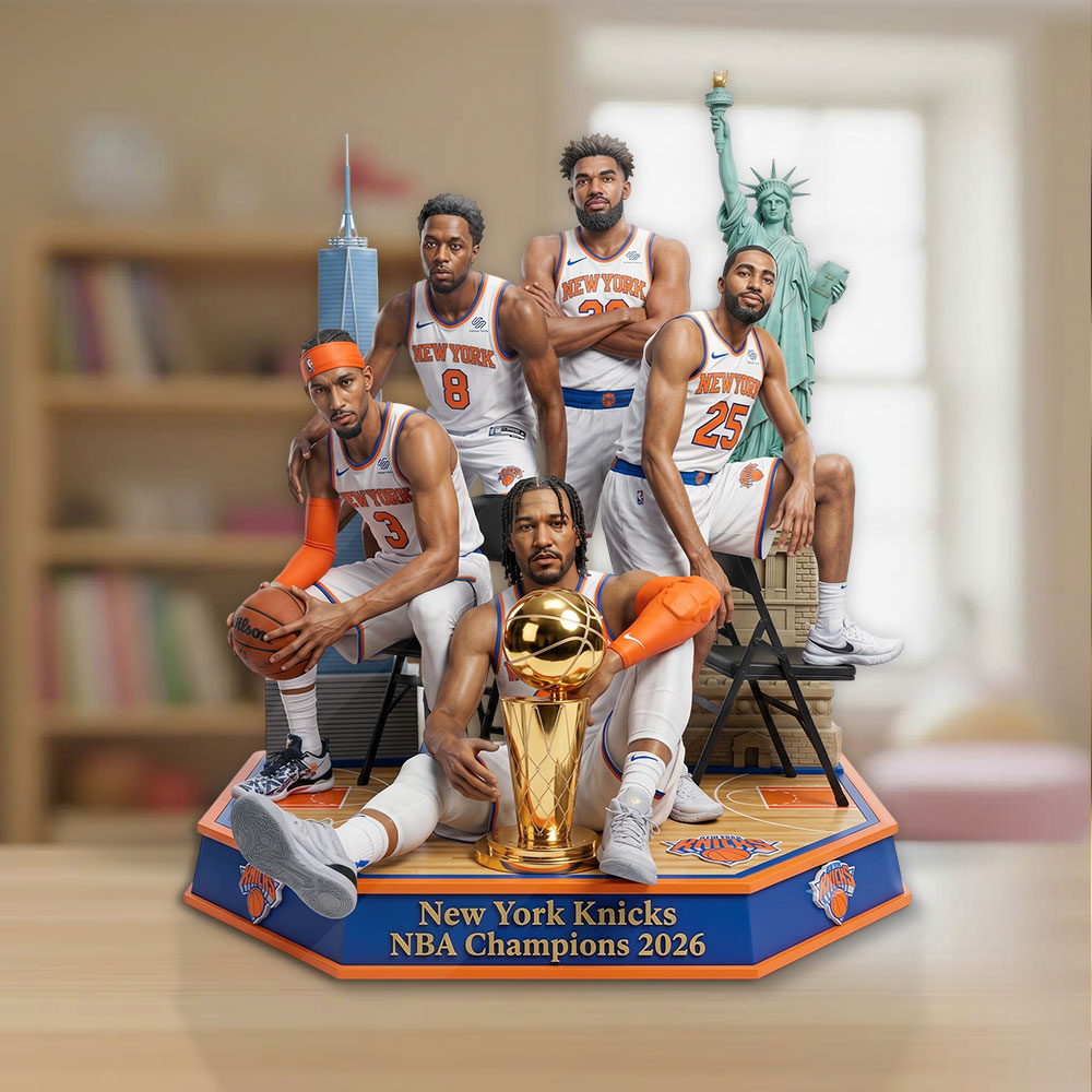 New York Knicks NBA Champions 2026 Custom Shape Acrylic Plaque – TMTHU6881