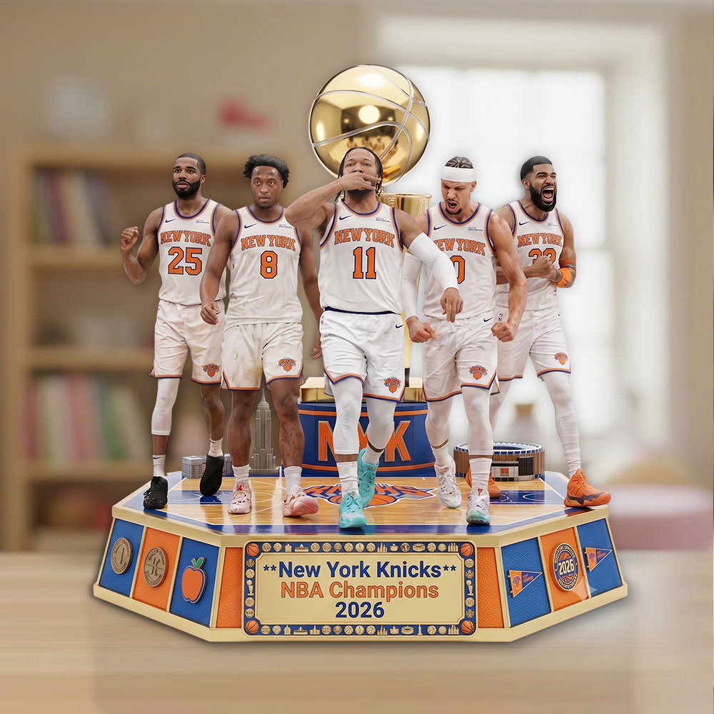 New York Knicks NBA Champions 2026 Custom Shape Acrylic Plaque – TMTHU6882