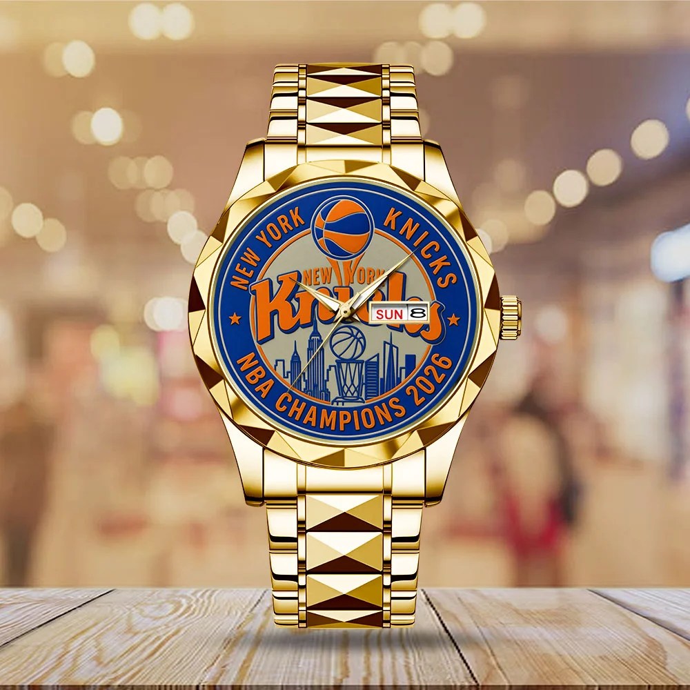 New York Knicks NBA Finals Champions 2026 Alloy Luxury Quartz Watch – TMTHU8914
