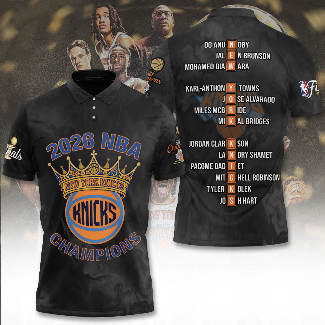 New York Knicks NBA Finals Champions 2026 3D Apparel – TANTN23635