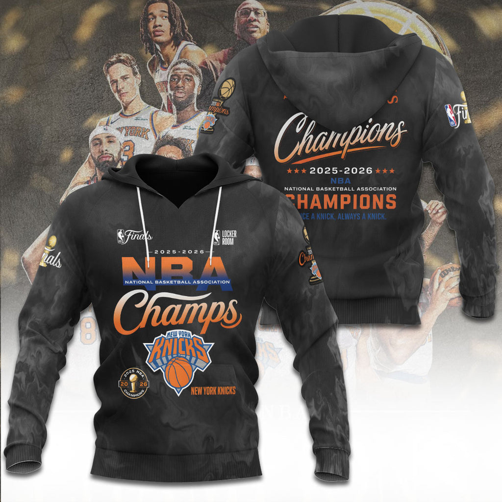 New York Knicks NBA Finals Champions 2026 3D Apparel – TANTN23641
