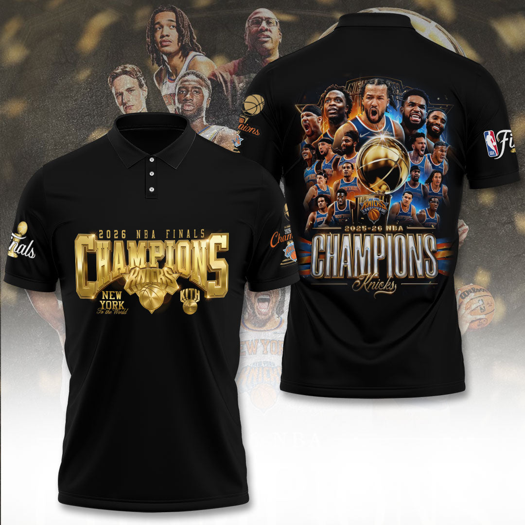 New York Knicks NBA Finals Champions 2026 3D Apparel – TANTN23701