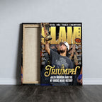 New York Knicks NBA Finals Champions 2026 Rectangle Canvas With Inner Frame – TANTN23760