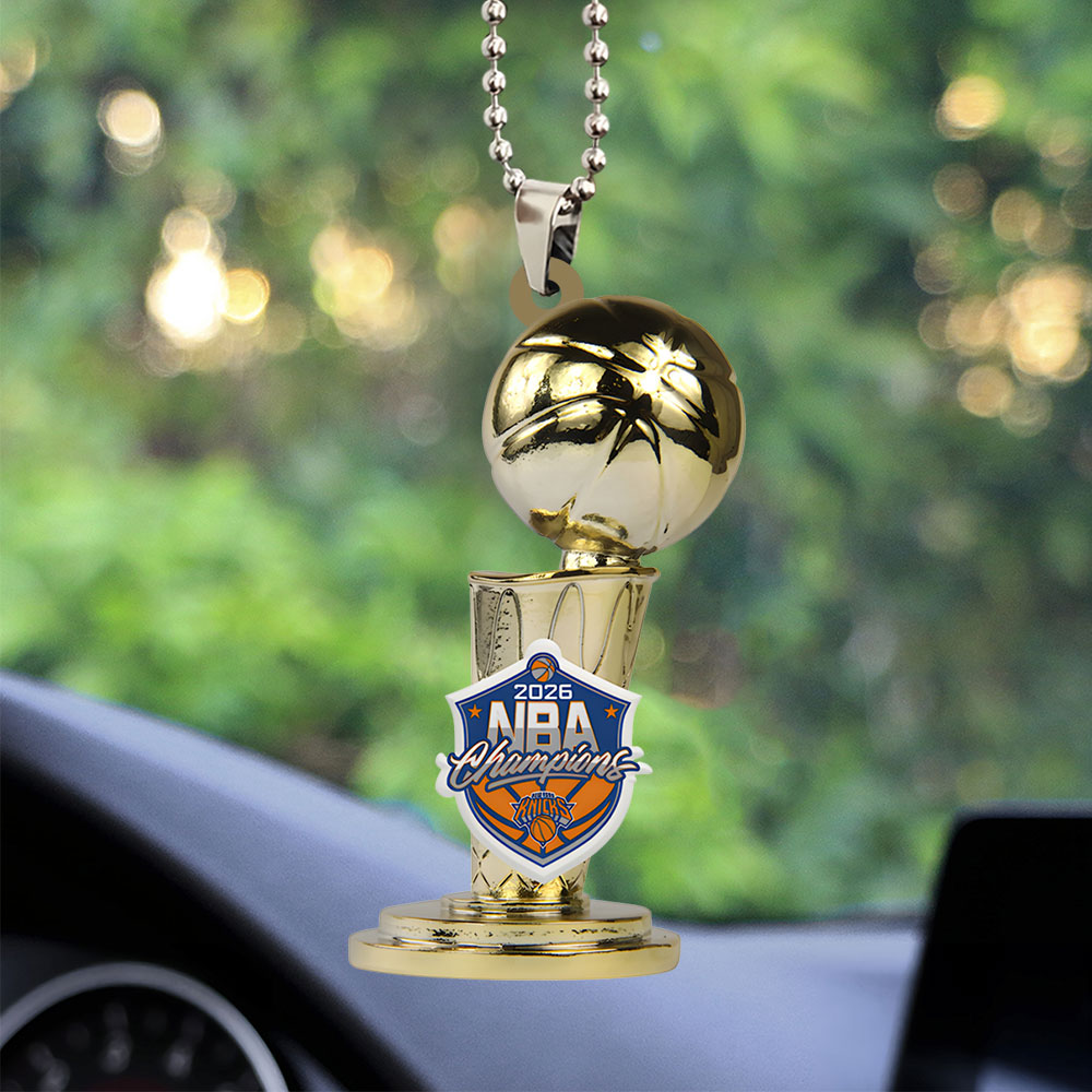 New York Knicks NBA Finals Champions 2026 Custom shape 2-sided Acrylic Car Ornament – TANTN23625