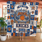 New York Knicks Quilt Blanket – TMTHU8818