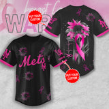 Personalized New York Mets x Breast Cancer Awareness Baseball Jersey – MAITM12930