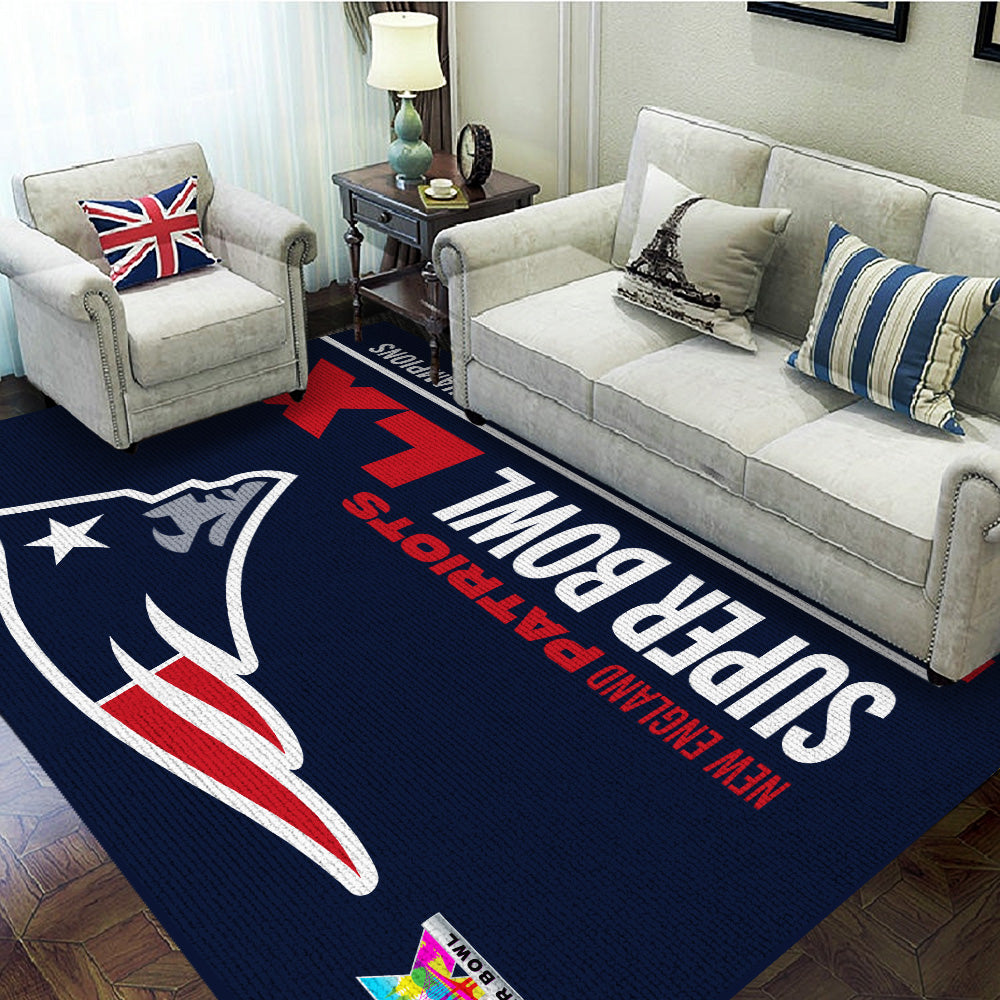 New England Patriots 2025 AFC Champions Rectangular Rug – TANTN20605