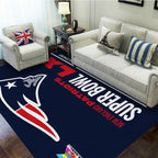 New England Patriots 2025 AFC Champions Rectangular Rug – TANTN20605