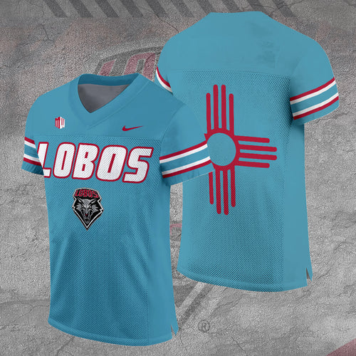 New Mexico Lobos Football 3D Football Jersey – TANTN15629