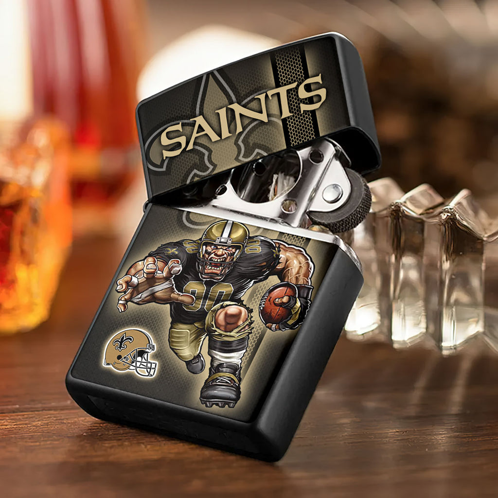 New Orleans Saints Zippo Lighter Case (No Insert) – HOATT13018
