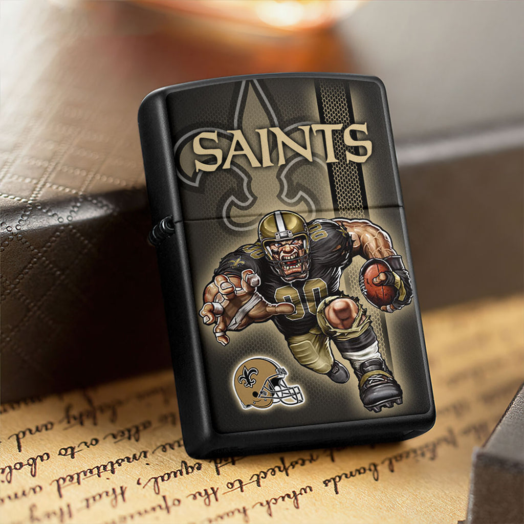 New Orleans Saints Zippo Lighter Case (No Insert) – HOATT13018