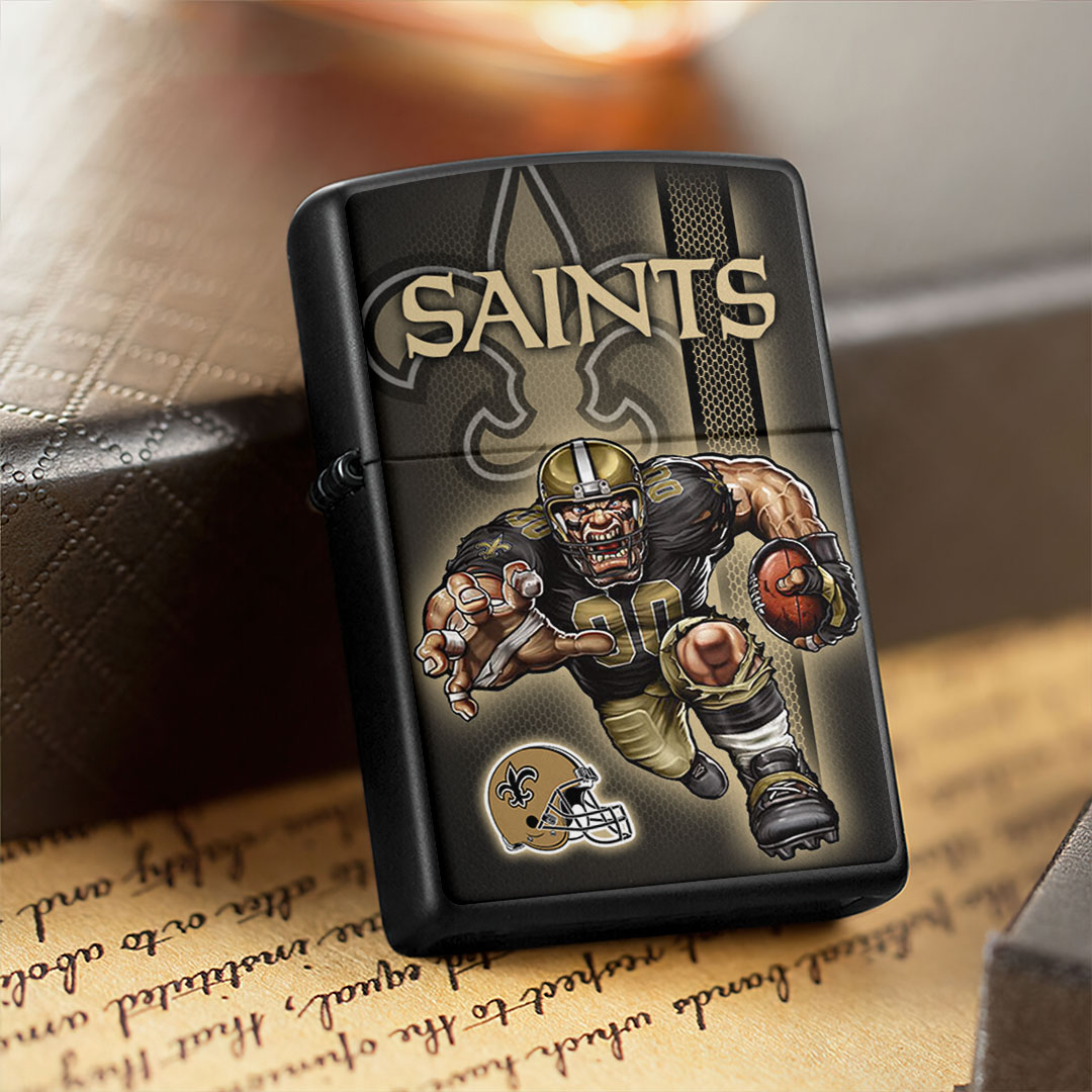 New Orleans Saints Zippo Lighter Case (No Insert) – HOATT13018
