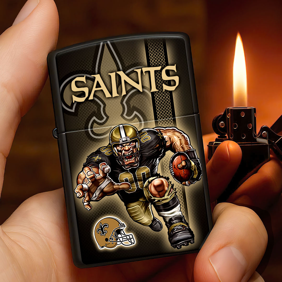 New Orleans Saints Zippo Lighter Case (No Insert) – HOATT13018