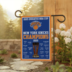 New York Knicks 2025 NBA Cup Champions Double-side Garden Flag – TMTHU2720