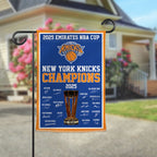 New York Knicks 2025 NBA Cup Champions Double-side Garden Flag – TMTHU2720