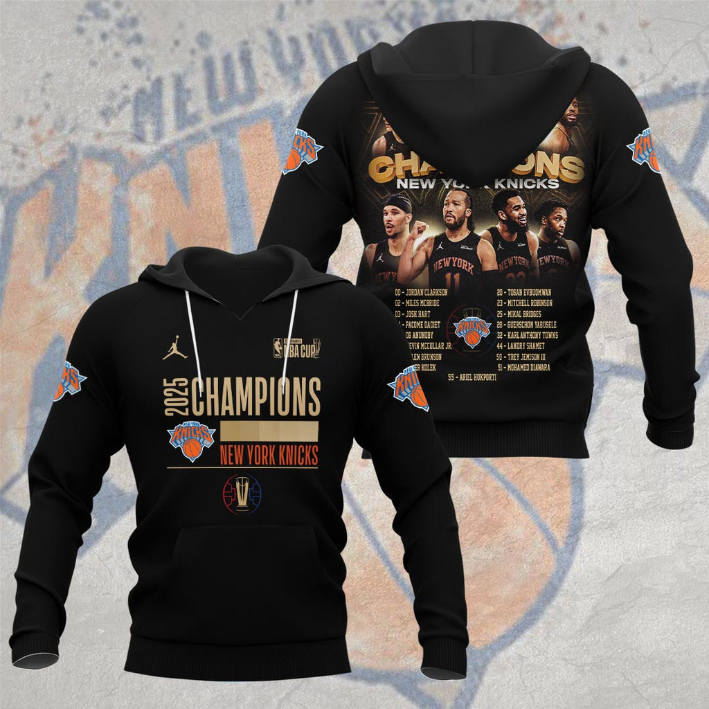 New York Knicks 2025 NBA Cup Champions 3D Apparel – HOATT15183