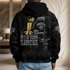 New York Knicks 2026 NBA Finals Champions 3D Unisex Waffle Hoodie – HOATT20292