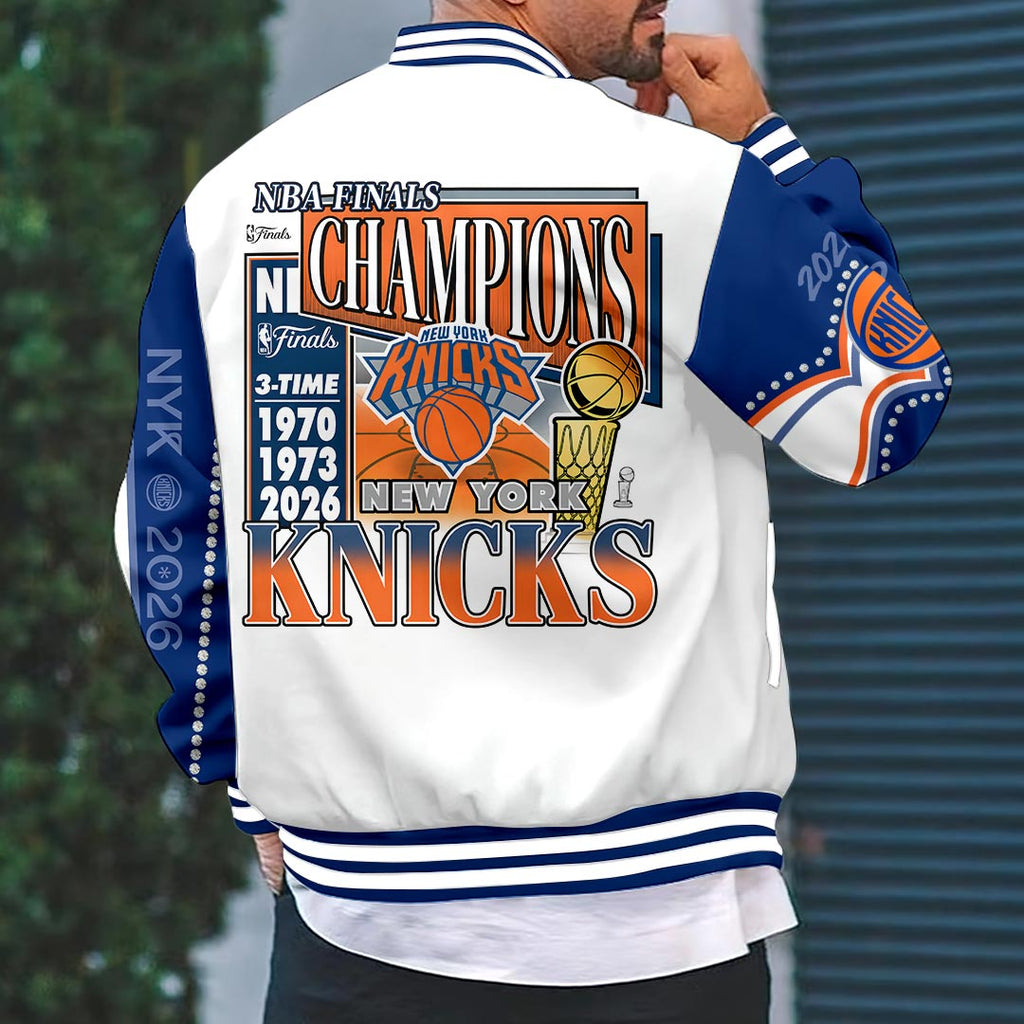 New York Knicks 2026 NBA Finals Champions Varsity Jacket – HOATT18896