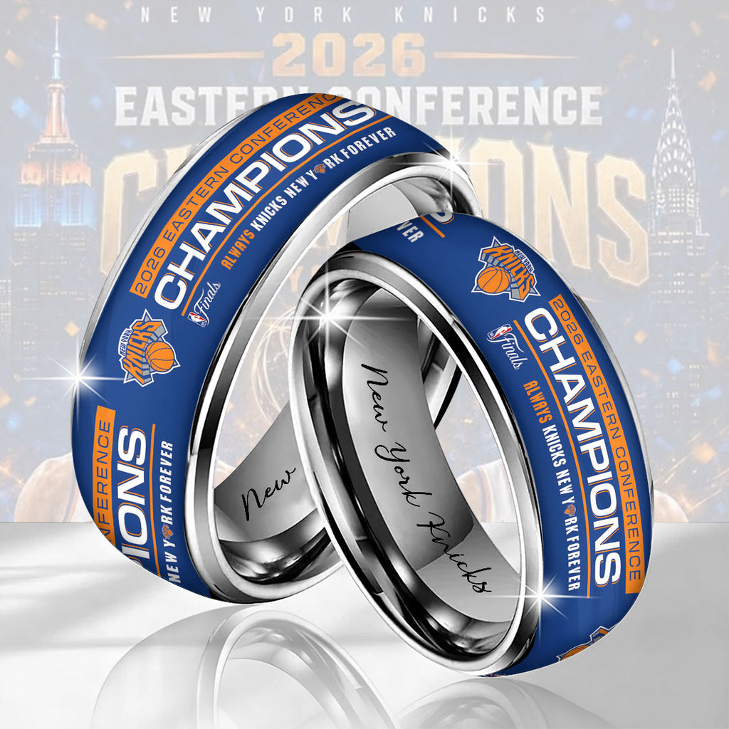 New York Knicks NBA Eastern Conference Champions 2026 Custom Alloy Ring – TANTN23185
