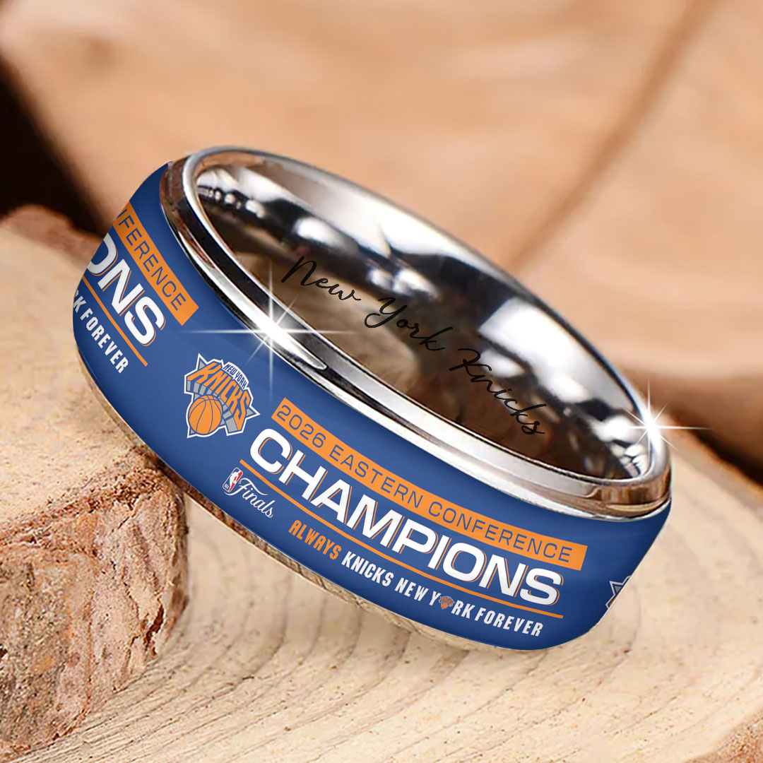 New York Knicks NBA Eastern Conference Champions 2026 Custom Alloy Ring – TANTN23185