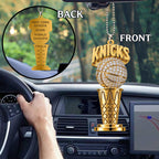New York Knicks NBA Finals Champions 2026 Custom shape 2-sided Acrylic Car Ornament – TANTN23927
