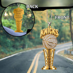 New York Knicks NBA Finals Champions 2026 Custom shape 2-sided Acrylic Car Ornament – TANTN23927