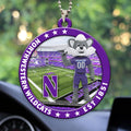 Northwestern Wildcats Football Custom shape 2-sided Acrylic Car Ornament – HOATT13114
