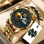 Notre Dame Fighting Irish Football 138th Anniversary 2025 Alloy Luxury Quartz Watch – TANTN16196
