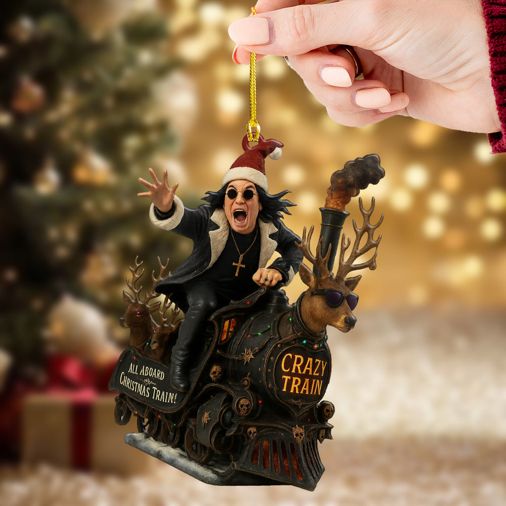 Ozzy Osbourne Custom Shape 2-side Printed Acrylic Ornament – TMTHU674