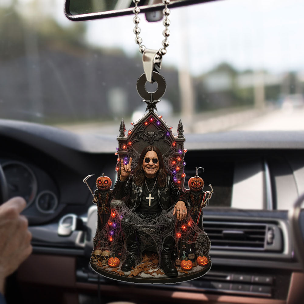 Ozzy Osbourne x Halloween Custom Shape 1-sided Acrylic Car Ornament – TMTHU697