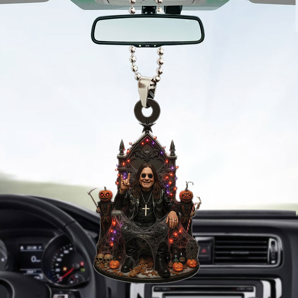 Ozzy Osbourne x Halloween Custom Shape 1-sided Acrylic Car Ornament – TMTHU697