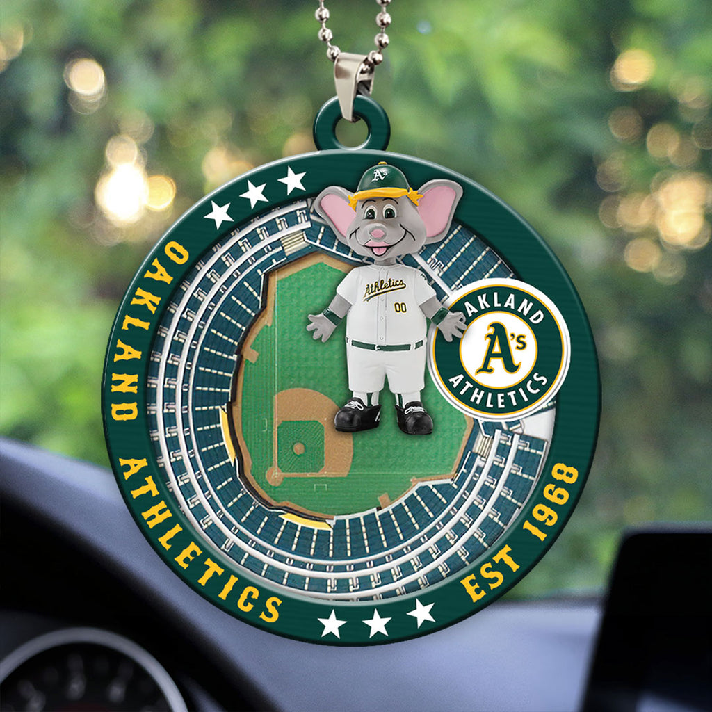 Oakland Athletics Custom shape 2-sided Acrylic Car Ornament – HOATT13051