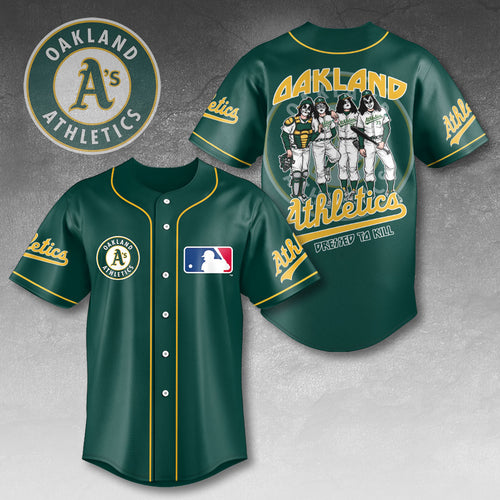 Oakland Athletics x KISS Baseball Jersey – HOATT13418
