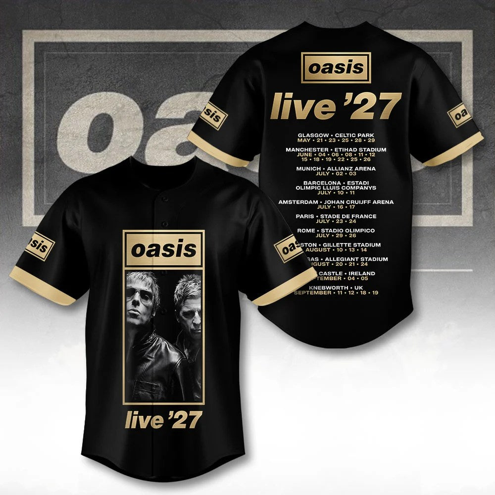 Oasis Tour 2027 Baseball Jersey – TANTN25695