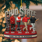 Ohio State Buckeyes Football Custom Shape 1-sided Acrylic Ornament – MAITM13945