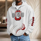 Ohio State Buckeyes Football 3D Unisex Waffle Hoodie – TMTHU2488