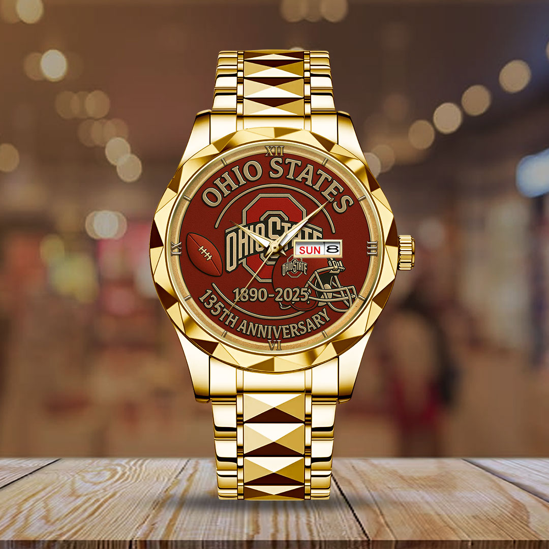 Ohio State Buckeyes Football Alloy Luxury Quartz Watch – HOATT13477