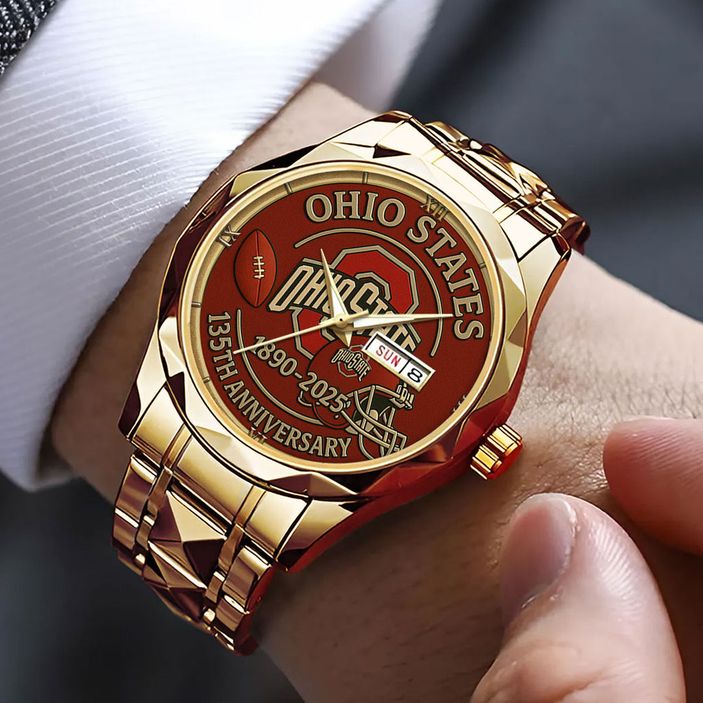 Ohio State Buckeyes Football Alloy Luxury Quartz Watch – HOATT13477