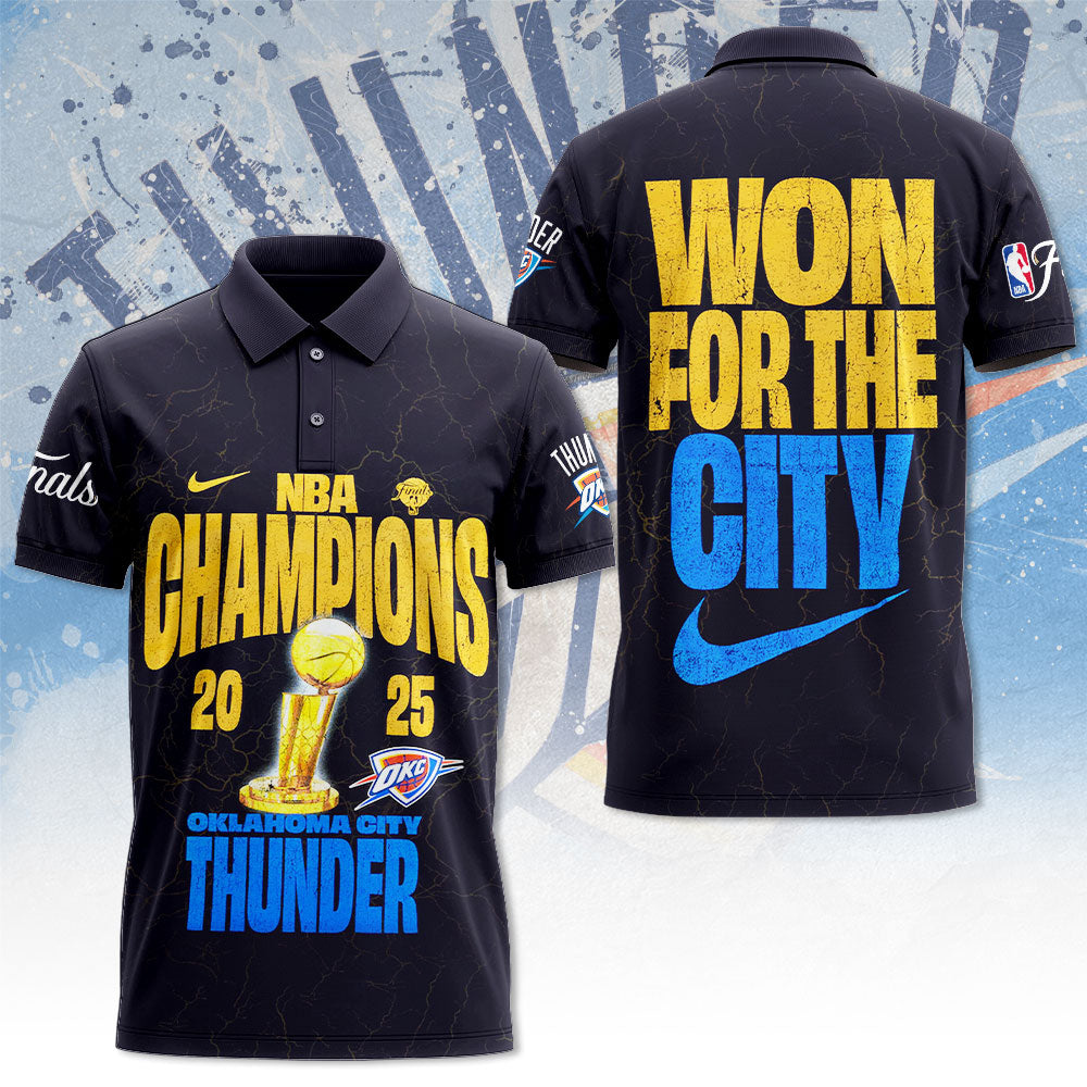 Oklahoma City Thunder 2025 NBA Champions 3D Apparel – MAITM 11747