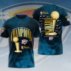 Oklahoma City Thunder 2025 NBA Champions 3D Apparel – HOATT 11360