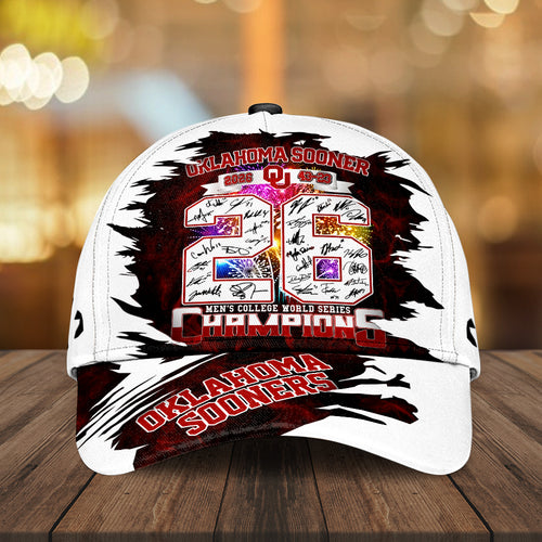 Oklahoma Sooners 2026 NCAA Baseball Men's College World Series Champions Classic Cap – GNE7284