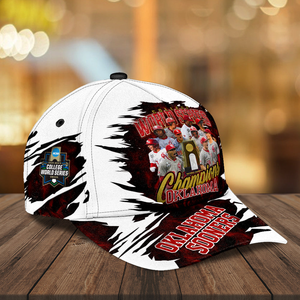 Oklahoma Sooners 2026 NCAA Baseball Men's College World Series Champions Classic Cap – GNE7285