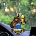 Oklahoma City Thunder 2025 NBA Champions Custom shape 2-sided Acrylic Car Ornament – TANTN 13887