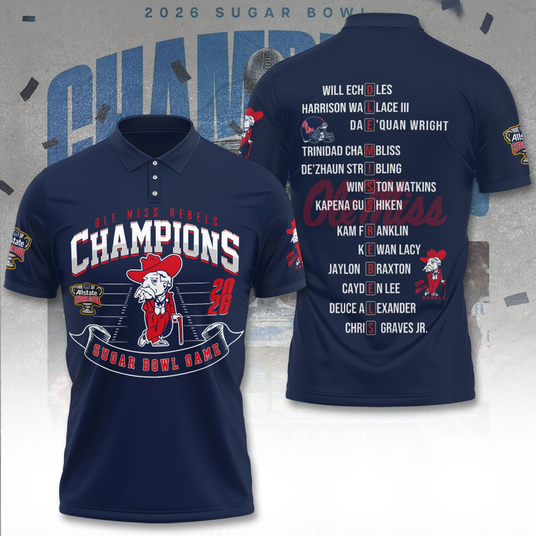 Ole Miss Rebels Football 3D Apparel – TANTN19889