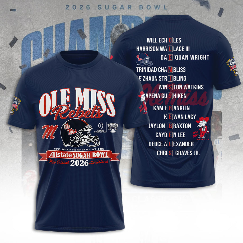 Ole Miss Rebels Football 3D Apparel – TANTN19927