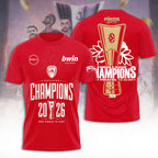 Olympiacos B.C. 2026 EuroLeague Champions 3D Apparel – TANTN23576