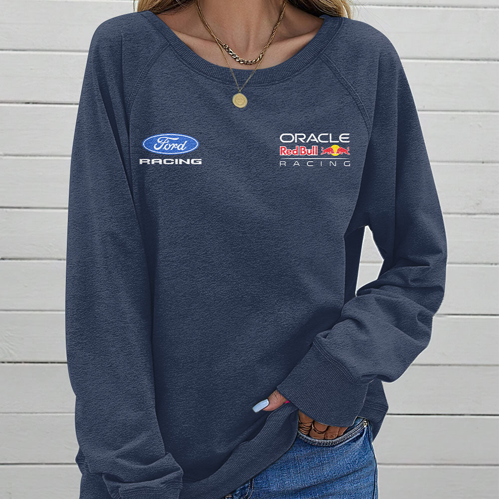 Red Bull Racing x Ford Round Neck Raglan Sleeve Sweatshirt – TANTN20327