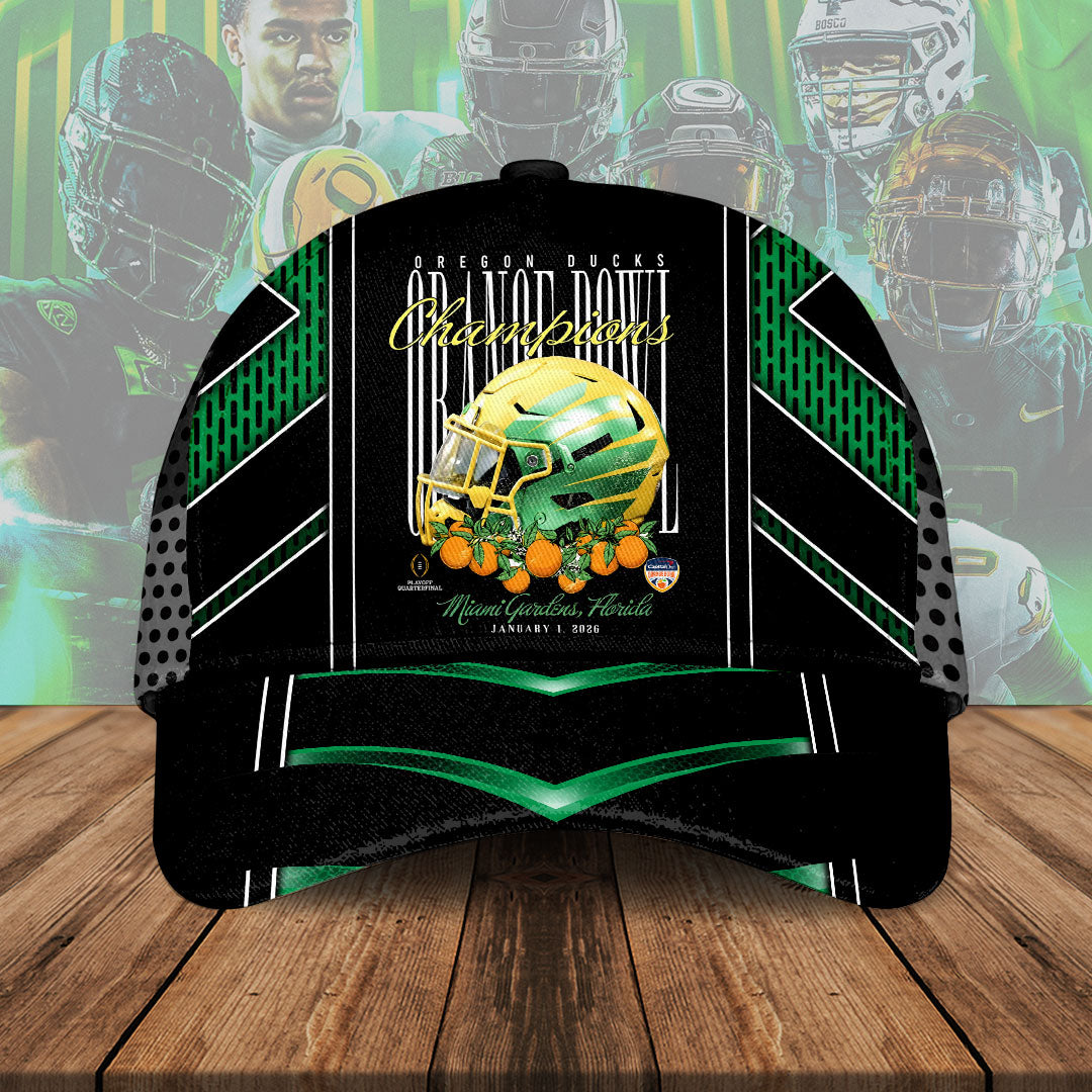 Oregon Ducks Football 2026 Orange Bowl Champions Classic Cap – HOATT15484